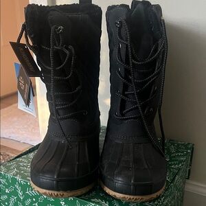 Khombu Black Winter & Rain Boots